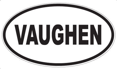 VAUGHEN - Oval Sticker