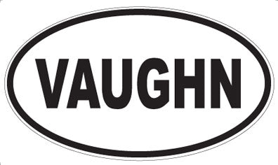 VAUGHN - Oval Sticker