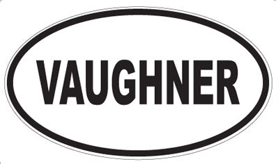 VAUGHNER - Oval Sticker