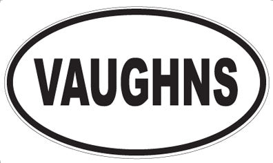 VAUGHNS - Oval Sticker