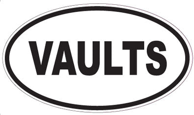 VAULTS - Oval Sticker