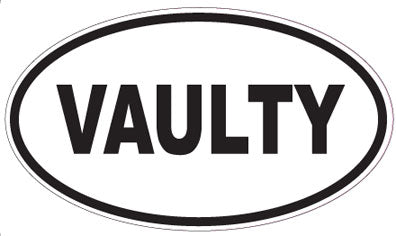 VAULTY - Oval Sticker