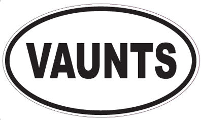 VAUNTS - Oval Sticker