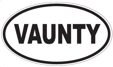 VAUNTY - Oval Sticker