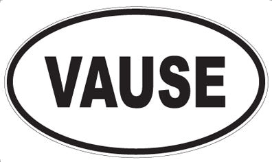 VAUSE - Oval Sticker