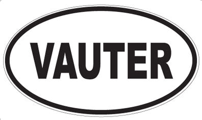 VAUTER - Oval Sticker