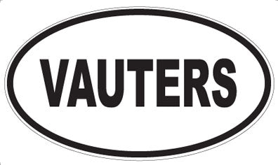 VAUTERS - Oval Sticker
