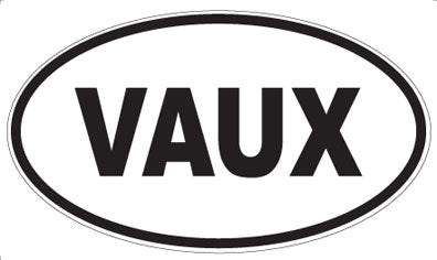VAUX - Oval Sticker