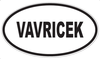 VAVRICEK - Oval Sticker