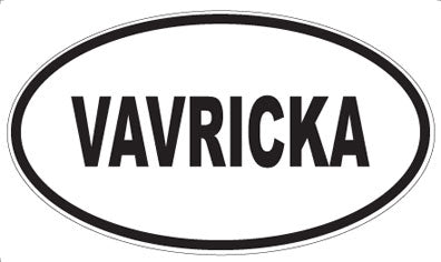 VAVRICKA - Oval Sticker