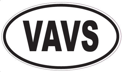 VAVS - Oval Sticker