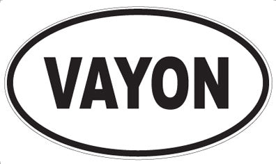 VAYON - Oval Sticker