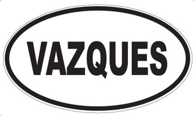 VAZQUES - Oval Sticker