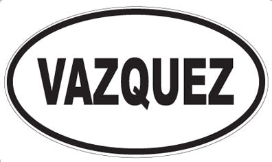 VAZQUEZ - Oval Sticker