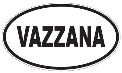 VAZZANA - Oval Sticker