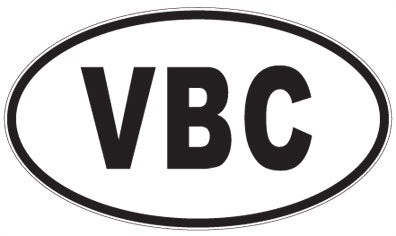 VBC - 3 Letter Initials Oval Magnet