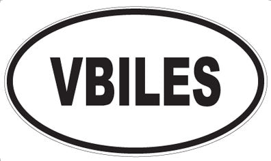 VBILES - Oval Sticker