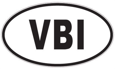 VBI - 3 Letter Initials Oval Magnet