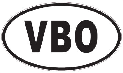 VBO - 3 Letter Initials Oval Magnet