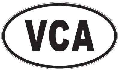VCA - 3 Letter Initials Oval Magnet