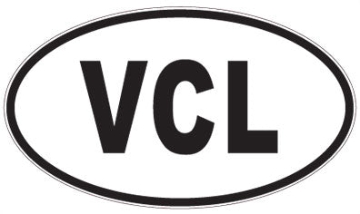 VCL - 3 Letter Initials Oval Magnet