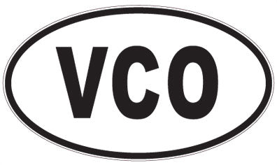 VCO - 3 Letter Initials Oval Magnet