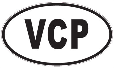 VCP - 3 Letter Initials Oval Magnet