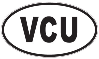 VCU - 3 Letter Initials Oval Magnet