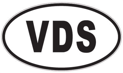 VDS - 3 Letter Initials Oval Magnet