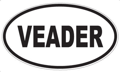 VEADER - Oval Sticker