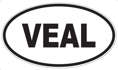 VEAL - Oval Sticker