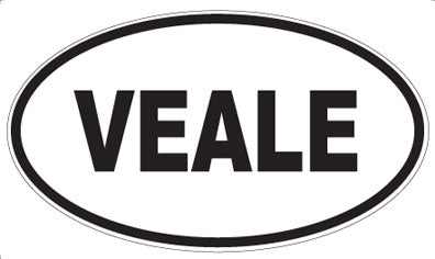 VEALE - Oval Sticker