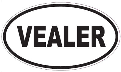 VEALER - Oval Sticker