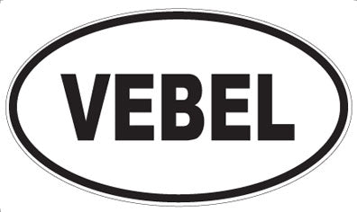 VEBEL - Oval Sticker