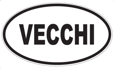 VECCHI - Oval Sticker
