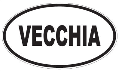 VECCHIA - Oval Sticker