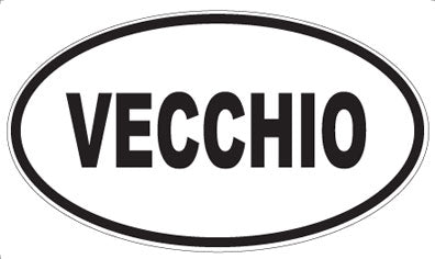VECCHIO - Oval Sticker