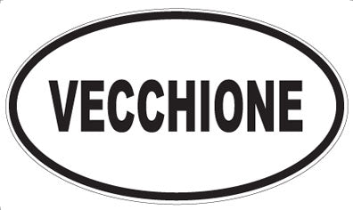 VECCHIONE - Oval Sticker
