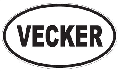 VECKER - Oval Sticker