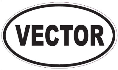 VECTOR - Oval Sticker