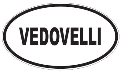 VEDOVELLI - Oval Sticker
