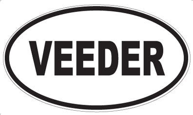 VEEDER - Oval Sticker