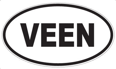 VEEN - Oval Sticker