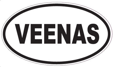 VEENAS - Oval Sticker