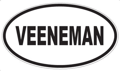 VEENEMAN - Oval Sticker