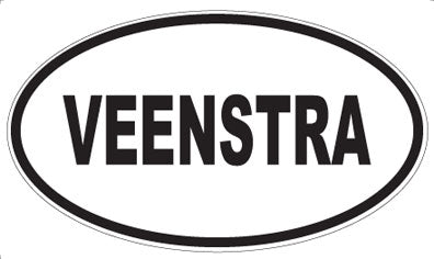 VEENSTRA - Oval Sticker