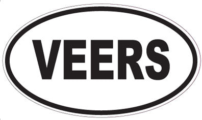 VEERS - Oval Sticker