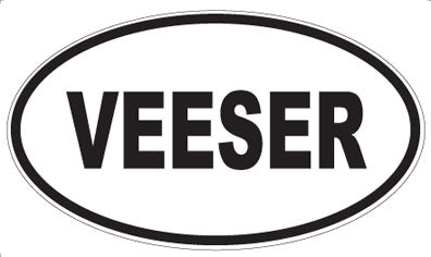VEESER - Oval Sticker