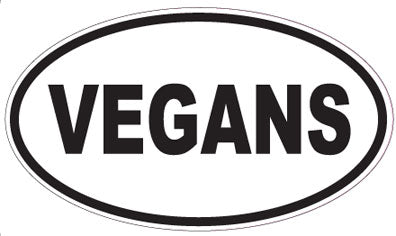 VEGANS - Oval Sticker