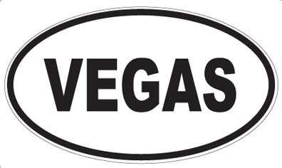 VEGAS - Oval Sticker
